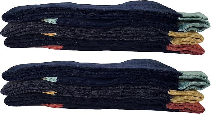 Calze lunghe da uomo, caldo cotone, morbidissimo, modello appaia facile, di moda, resistenti e di ottima qualità - 6 Paia - Unisex - JIMMY COOPER mood of mod