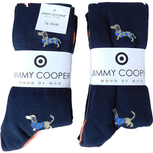 Calze Lunghe Uomo Caldo Cotone a Fantasia colorate divertenti |Made in Italy | confezione da 6 Paia. - JIMMY COOPER mood of mod