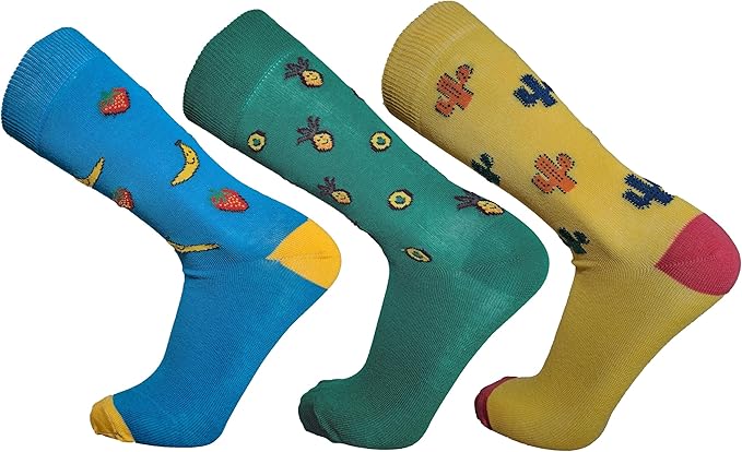 Calzini in Cotone Colorato Divertente Fantasia Uomo e Donna, Prodotto in Italia, Confezione da 6 Paia - JIMMY COOPER mood of mod