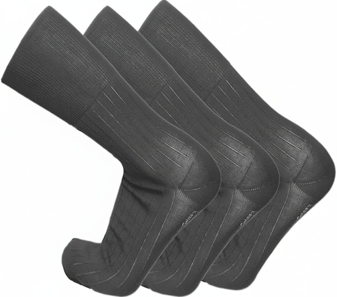 Confezione da 6 paia Calze Sanitarie corte in Cotone Filo di Scozia con Polsino alto a costina raccomandato per favorire la circolazione a compressione Graduata, Made in Italy. - JIMMY COOPER mood of mod