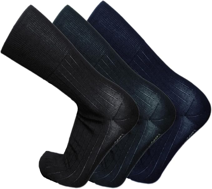 Confezione da 6 paia Calze Sanitarie corte in Cotone Filo di Scozia con Polsino alto a costina raccomandato per favorire la circolazione a compressione Graduata, Made in Italy. - JIMMY COOPER mood of mod